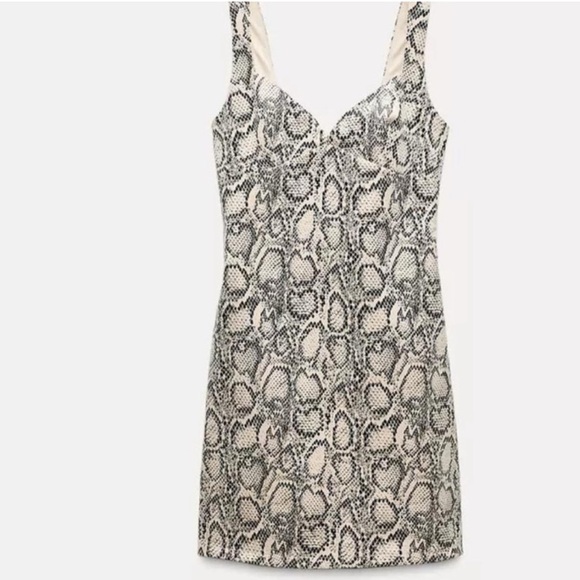 zara snake skin mini dress - Picture 3 of 7